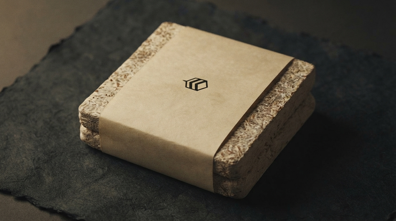 Editorial illustration for Mycelium or Seaweed? Choosing Sustainable Packaging That Still Feels Like Luxury